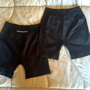 Alphalete Black Ozone Shorts (2)